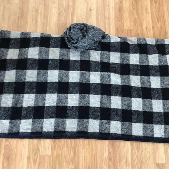 Anthropologie Poncho Wool Blend Wintertide Reversible Cowl Neck - Picture 10 of 11